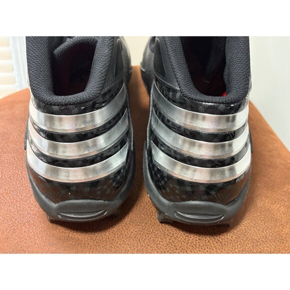 Adidas Men's Football Cleats Iron-Skin High Top Black & Silver Big Size US 16 - Picture 7 of 12